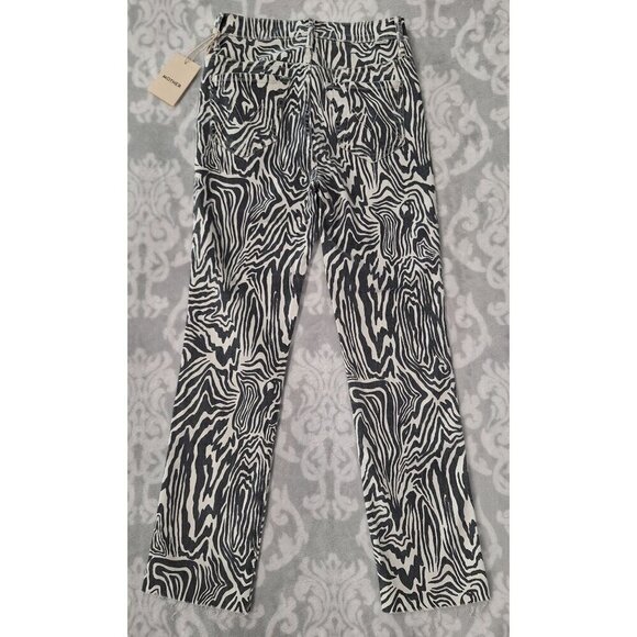 NWT Mother Hoofin It Rascal Fray Hem High Waist Ankle Skinny Jeans/Size 25 - Picture 2 of 6